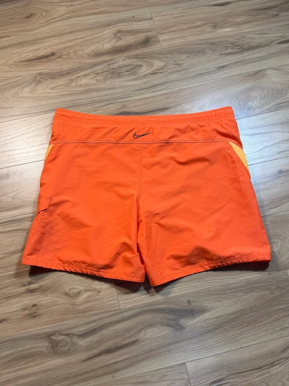 Nike Orange Athletic Swim/Board Shorts